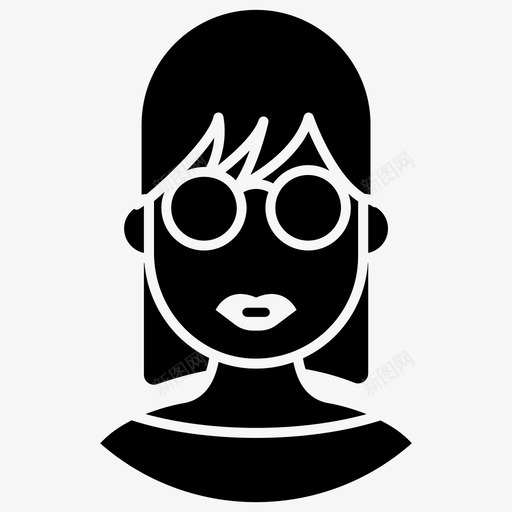 时尚女孩头像女性时尚女孩图标svg_新图网 https://ixintu.com 女性 时尚女士 时尚女孩 时尚女孩头像 职业化身集字形矢量图标
