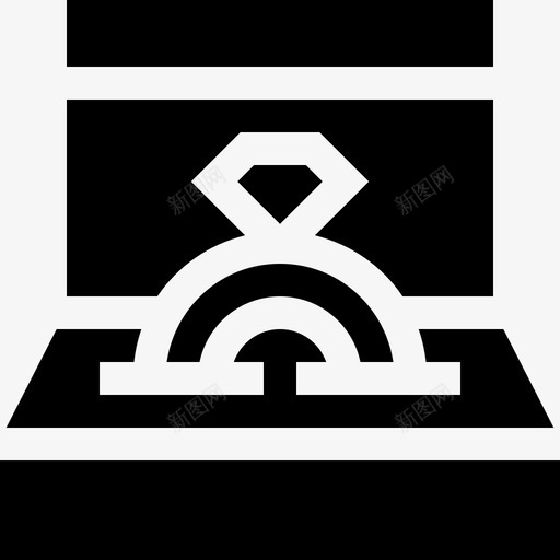 戒指豪华18填充图标svg_新图网 https://ixintu.com 填充 戒指 豪华
