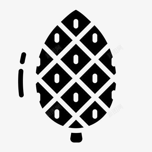 松果秋季74实心图标svg_新图网 https://ixintu.com 实心 松果 秋季74