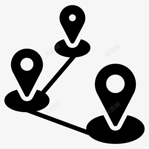 路线位置轨迹位置指针地图定位器图标svg_新图网 https://ixintu.com 位置指针 地图定位器 地图引脚 用户界面字形矢量图标集 路径 路线位置轨迹