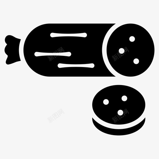 热狗吃快图标svg_新图网 https://ixintu.com 字形 热狗 美食 设置 食物