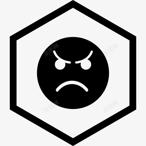 愤怒表情表情符号脸图标svg_新图网 https://ixintu.com 愤怒表情 脸 表情符号 通用