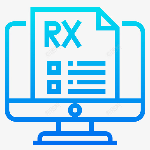 Rx医用177梯度图标svg_新图网 https://ixintu.com Rx 医用177 梯度