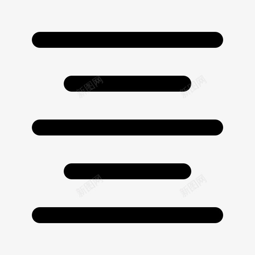 居中对齐文本编辑1线性图标svg_新图网 https://ixintu.com 居中对齐 文本编辑1 线性