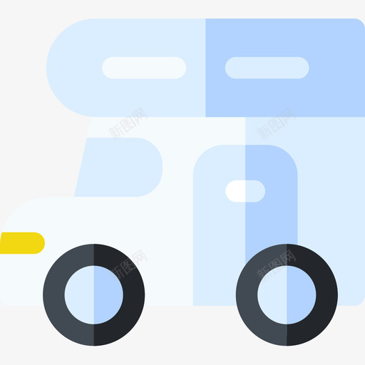 房车车辆和运输车7辆平车图标svg_新图网 https://ixintu.com 7辆 平车 房车 车辆 运输车