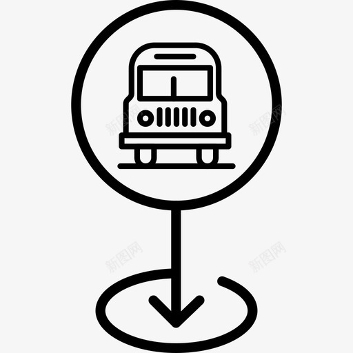 总线gps位置图标svg_新图网 https://ixintu.com gps v12 位置 地图 总线
