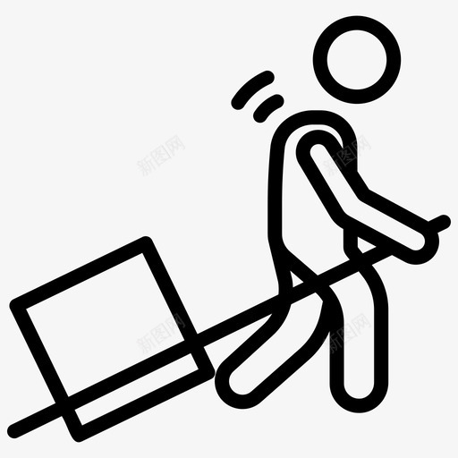 载人推车载人箱载人包图标svg_新图网 https://ixintu.com 载人包 载人推车 载人箱 载人箱线矢量图标集 载人纸板箱