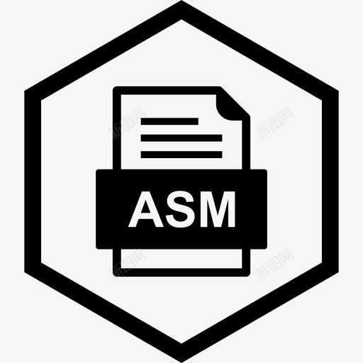 asm文件文件文件类型格式图标svg_新图网 https://ixintu.com 41种文件格式 asm文件文件 文件类型 格式