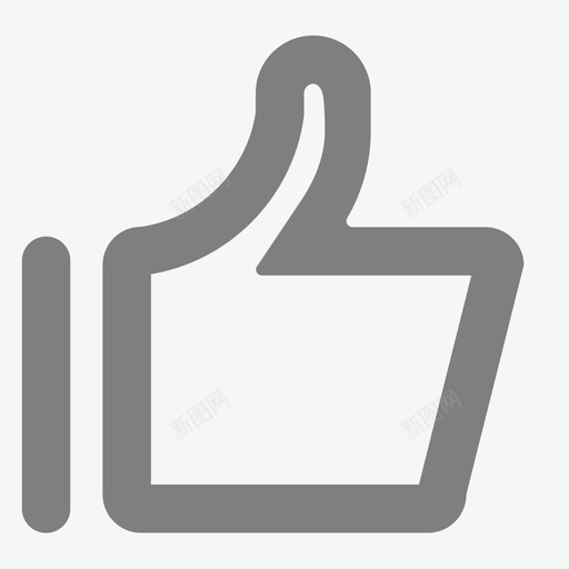 点赞线框svg_新图网 https://ixintu.com 点赞线框