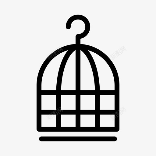 鸟笼动物宠物图标svg_新图网 https://ixintu.com 动物 宠物 鸟笼