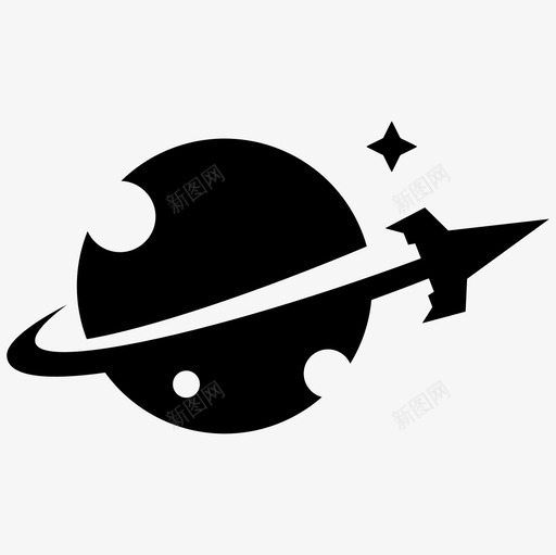 太空火箭宇航员星系图标svg_新图网 https://ixintu.com 太空 宇航员 星系 火箭 行星