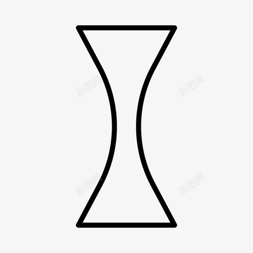 凹形几何形不规则形状图标svg_新图网 https://ixintu.com 不规则形状 体积 几何形 凹形