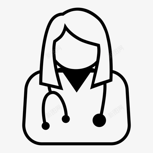 医生医疗保健医院图标svg_新图网 https://ixintu.com 供应商 医生 医疗保健 医疗利益相关者 医院