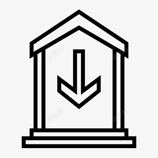 银行低利率财务2图标svg_新图网 https://ixintu.com 低利率 财务 银行