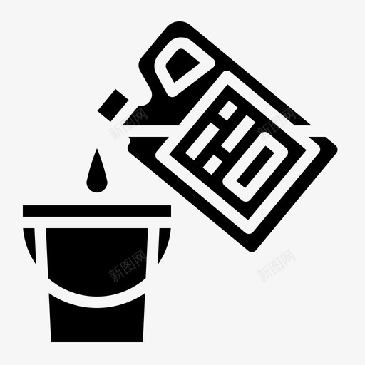 液体清洁剂化学品清洗剂图标svg_新图网 https://ixintu.com 化学品 固体 液体 清洁剂 清洗剂