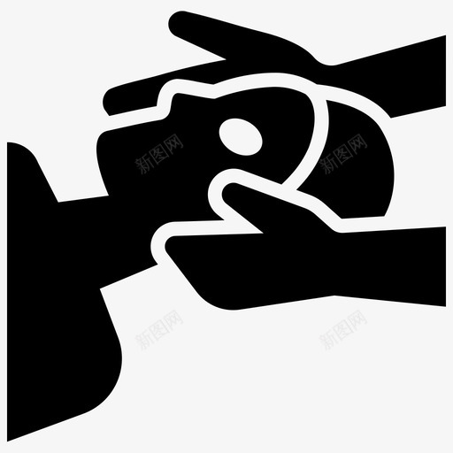 面部按摩护肤治疗图标svg_新图网 https://ixintu.com 女性 护肤 按摩 水疗 治疗 面部