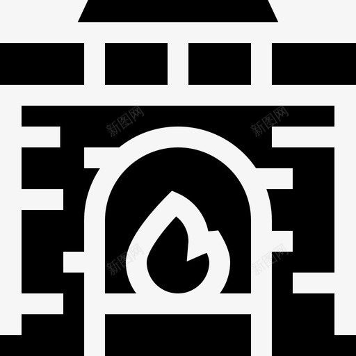 烟囱家和生活18充满图标svg_新图网 https://ixintu.com 充满 烟囱 生活