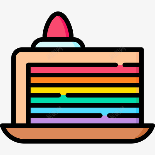 蛋糕世界骄傲日9线性颜色图标svg_新图网 https://ixintu.com 世界 线性 蛋糕 颜色 骄傲