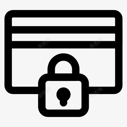 卡锁支付pin图标svg_新图网 https://ixintu.com pin 交易 卡锁 安全 支付
