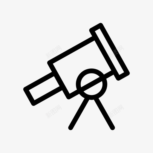 望远镜天文学双筒望远镜图标svg_新图网 https://ixintu.com 双筒 天文学 太空 恒星 望远镜