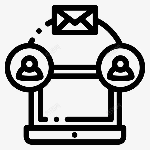 电子邮件通信152直拨图标svg_新图网 https://ixintu.com 电子邮件 直拨 通信