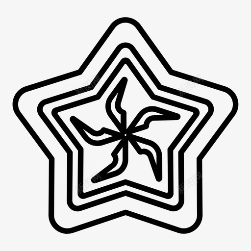shuriken星旋转图标svg_新图网 https://ixintu.com shuriken 旋转