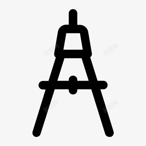 指南针图纸材料图标svg_新图网 https://ixintu.com 书房 图纸 工具 指南针 材料