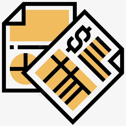 账本区块链39黄色阴影图标svg_新图网 https://ixintu.com 区块 账本 阴影 黄色