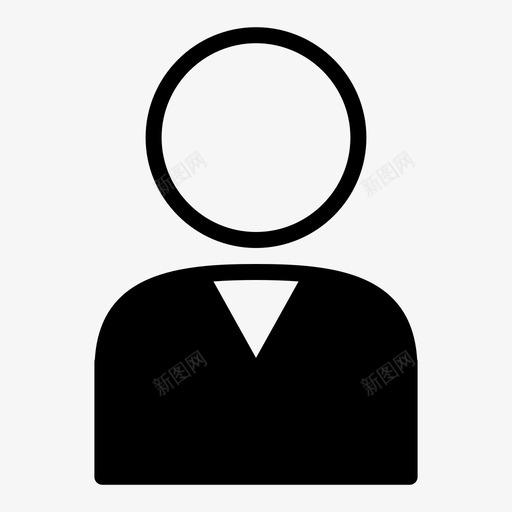 雇员官员工人图标svg_新图网 https://ixintu.com 公司图标填充 官员 工人 雇员