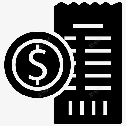 财务收据单atm收据银行收据图标svg_新图网 https://ixintu.com atm 交付 付款 向量 图标 字形 帐单 收据 物流 财务 银行