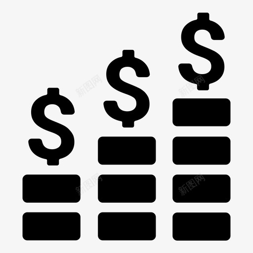 利润增长业务和办公图标集1svg_新图网 https://ixintu.com 业务 利润 办公 图标 增长