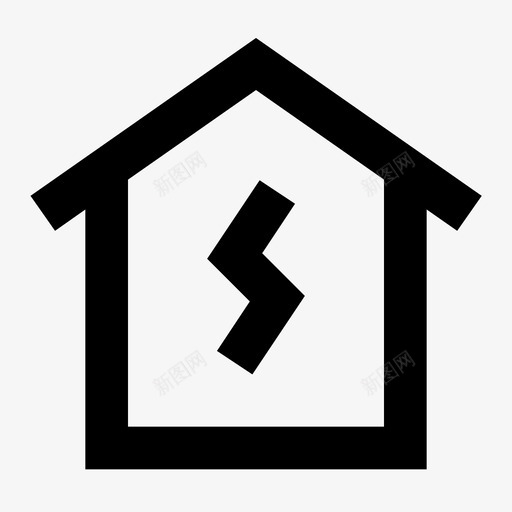 能源和电力电力房屋图标svg_新图网 https://ixintu.com 房地产 房屋 电力 能源和电力 能源和电力概述24像素
