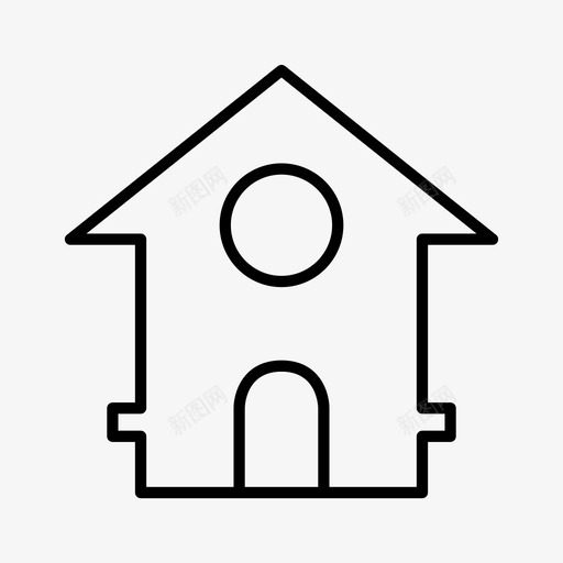 城市房产房子图标svg_新图网 https://ixintu.com 城市 房产 房地产 房子