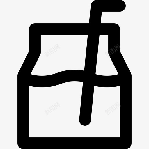 冰沙夏季食品和饮料1线性图标svg_新图网 https://ixintu.com 冰沙 夏季 线性 食品 饮料
