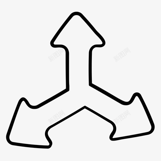 十字路口箭头十字路口交叉点方向箭头图标svg_新图网 https://ixintu.com 十字路口交叉点 十字路口箭头 指向箭头 方向箭头 箭头集 线矢量图标 道路向导