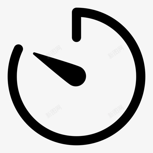计时器秒表时程表图标svg_新图网 https://ixintu.com 时程表 秒表 计时器