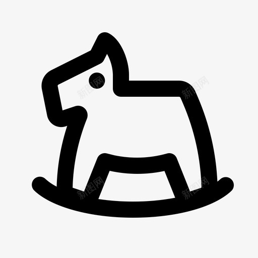 配件游戏马图标svg_新图网 https://ixintu.com 摇摆 收藏 游戏 界面 配件