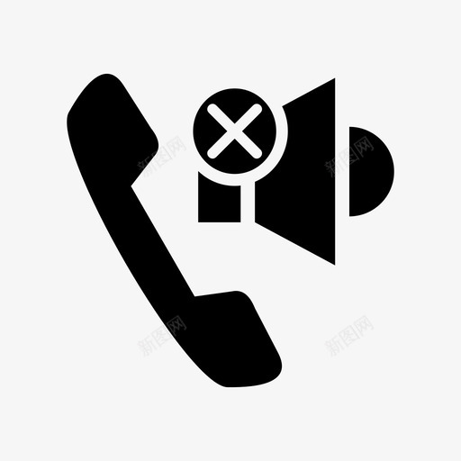 静音禁用声音图标svg_新图网 https://ixintu.com 声音 扬声器 禁用 立体声 静音 音量