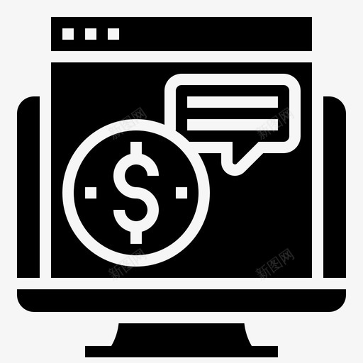 财务顾问金融技术2glyph图标svg_新图网 https://ixintu.com glyph 技术 财务顾问 金融