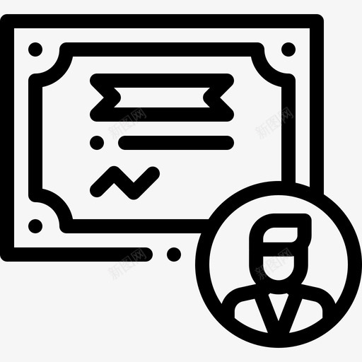 文凭升职14直系图标svg_新图网 https://ixintu.com 升职 文凭 直系