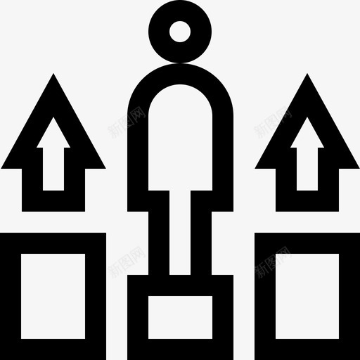 成长职业发展4线性图标svg_新图网 https://ixintu.com 成长 线性 职业发展4