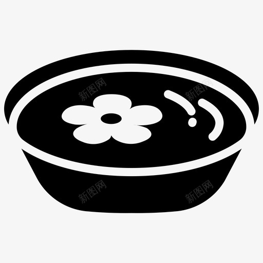 水疗护理鲜花图标svg_新图网 https://ixintu.com 护理 按摩 放松 水疗 鲜花