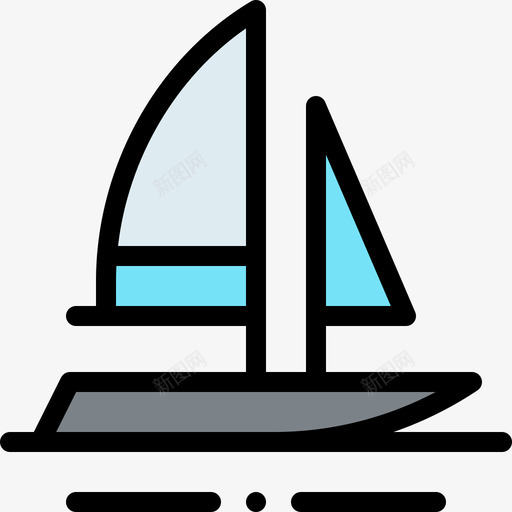 船车运1图标svg_新图网 https://ixintu.com 线颜色 船 车 运1