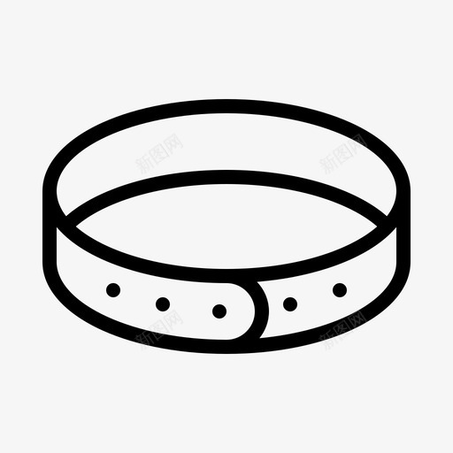 宠物项圈皮带宠物店图标svg_新图网 https://ixintu.com 宠物 皮带 项圈
