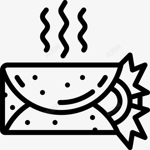 墨西哥玉米煎饼15直纹图标svg_新图网 https://ixintu.com 墨西哥玉米煎饼15 直纹