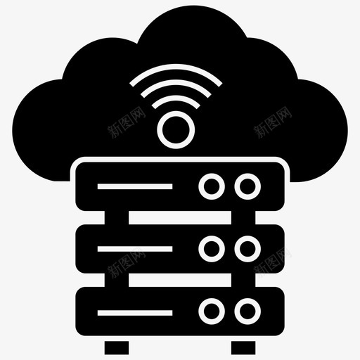 数据库热点云计算云托管图标svg_新图网 https://ixintu.com wifi 云计算 图标 字形 托管 数据库 服务器 热点 集合