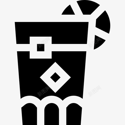古巴自由鸡尾酒填充图标svg_新图网 https://ixintu.com 古巴 填充 自由 鸡尾酒