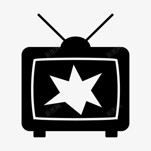 电视坏了频道坏了播放器坏了图标svg_新图网 https://ixintu.com 播放器坏了 电视坏了 管电视坏了 频道坏了