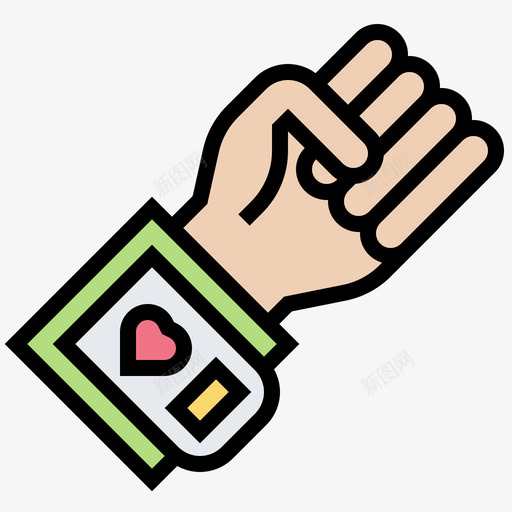 血压健康检查4线颜色图标svg_新图网 https://ixintu.com 健康检查4 线颜色 血压