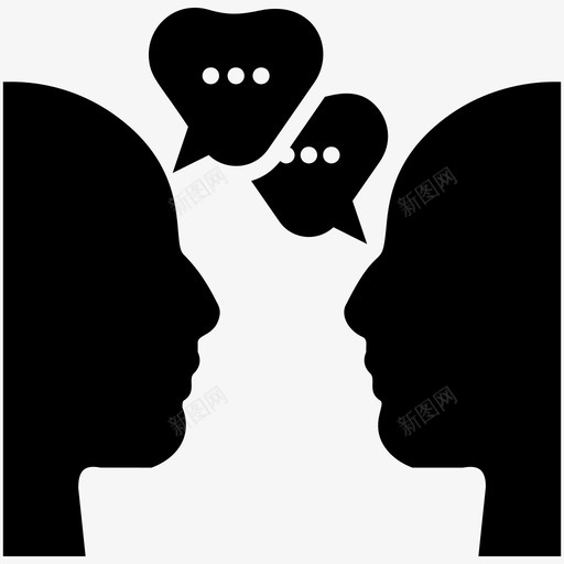 分享感受概念聊天交流图标svg_新图网 https://ixintu.com 交流 信息传递 分享感受 分享感受概念 分享故事 对话 想法 聊天 脑字形矢量线 集灵感